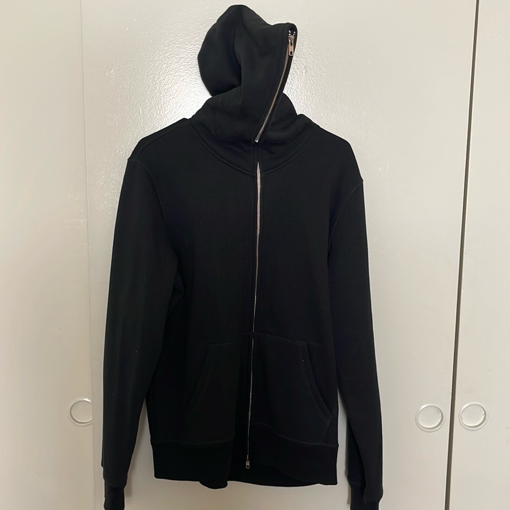 MadeLa large full zip black hoodie
